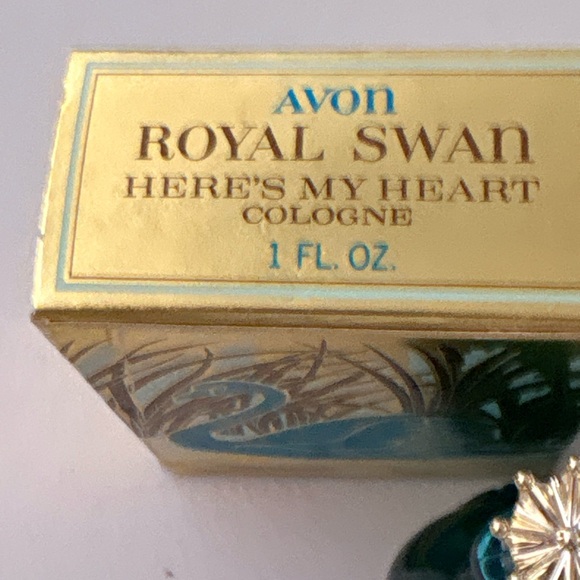 🦖 3 FOR $25 AVON HERES MY HEART COLOGNE 1oz NEW IN BOX VINTAGE SEE PICS - Picture 3 of 10